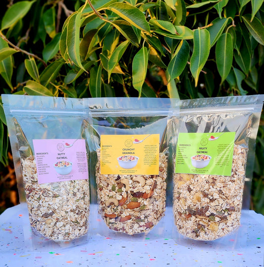 Bundle of 3 | Fruity Oatmeal, Nutty Oatmeal, Crunchy Granola